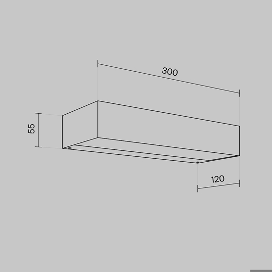 Maytoni lot applique da esterno led 3000k ip65 bianco moderno