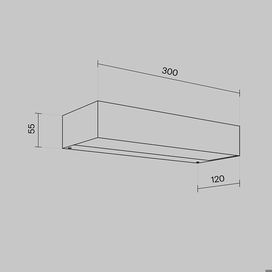 Maytoni lot applique da esterno led 3000k ip65 design minimal