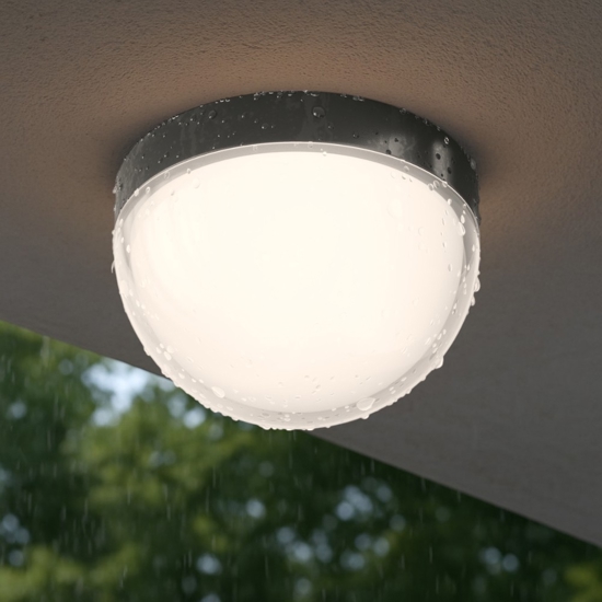 Maytoni mon plafoniera da esterno tonda led 3000k ip65