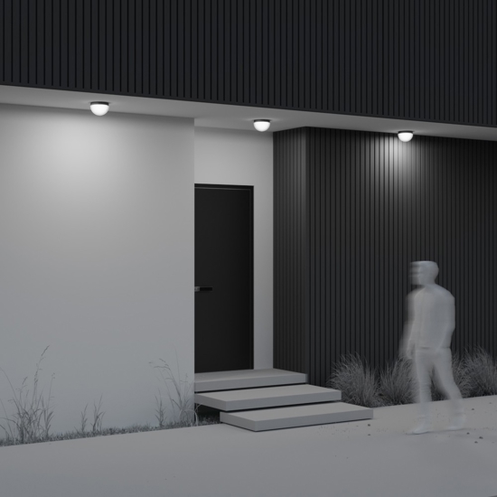 Maytoni mon plafoniera da esterno tonda led 3000k ip65