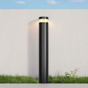 Maytoni olten lampione da giardino moderno led 3000k ip65 nero