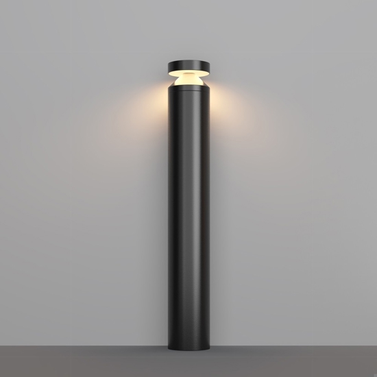 Maytoni olten lampione da giardino moderno led 3000k ip65 nero