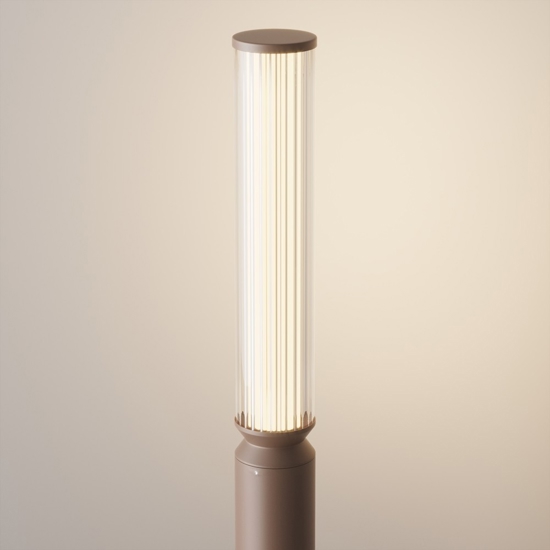 Maytoni lit lampione da giardino led 3000k ip65 marrone moderno
