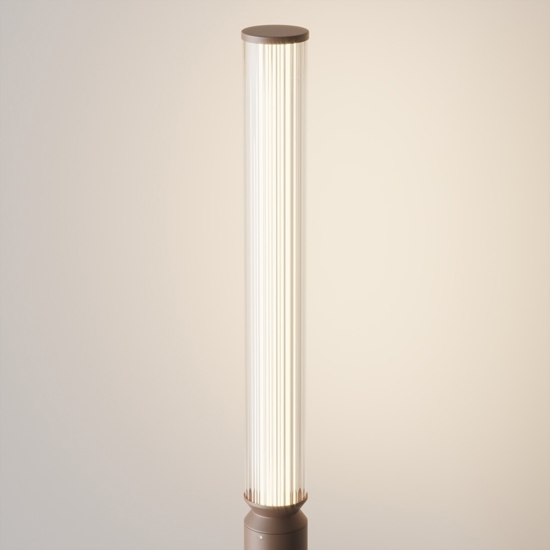 Maytoni lit lampione da giardino led 3000k ip65 colore marrone