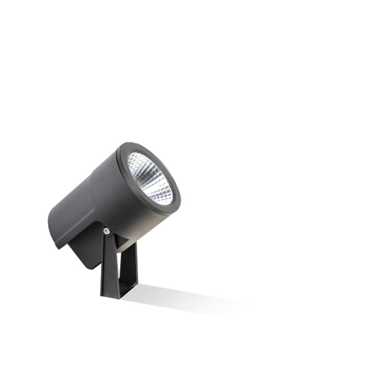 Faretto da esterno nero 18w 3000k con picchetto ip65