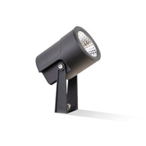Faretto con picchetto nero da esterno led 12w 4000k