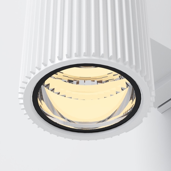 Maytoni rando applique da esterno ip54 bianco cilindrico