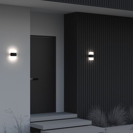 Maytoni rom applique da esterno led 12w 3000k ip54