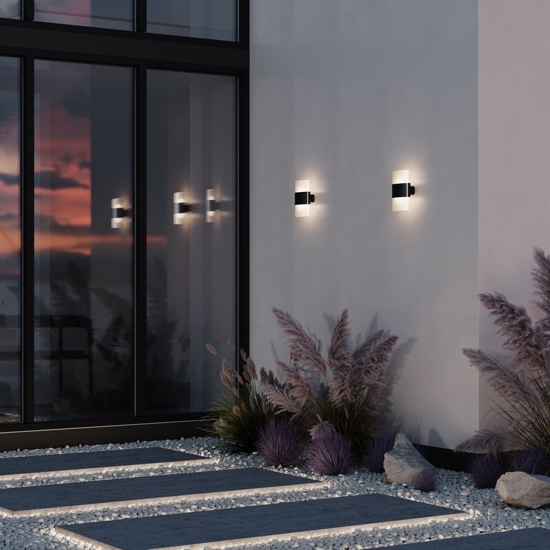 Maytoni rom applique da esterno led 12w 3000k ip54