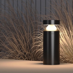 Maytoni olten lampione basso da giardino led 3000k ip65 nero
