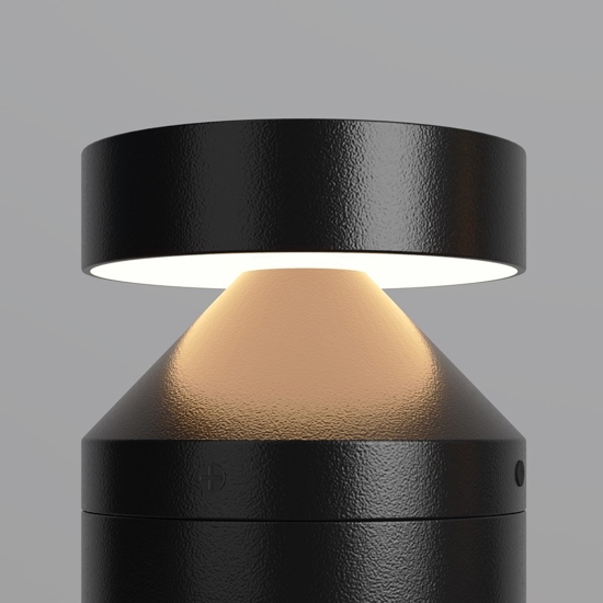 Maytoni olten lampione basso da giardino led 3000k ip65 nero