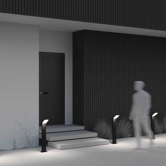 Maytoni paso lampione da giardino led 3000k rettagolare ip54