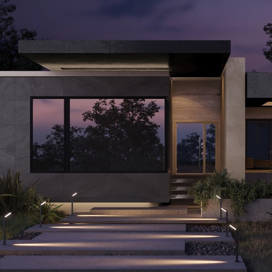 Maytoni paso lampione da giardino led 3000k rettagolare ip54