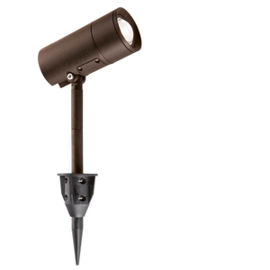 Faretto per esterni corten con picchetto led 12w cct ip65