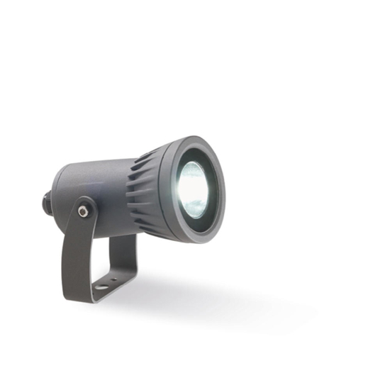 Faretto da esterno grigio scuro led 6w 4000k ip65