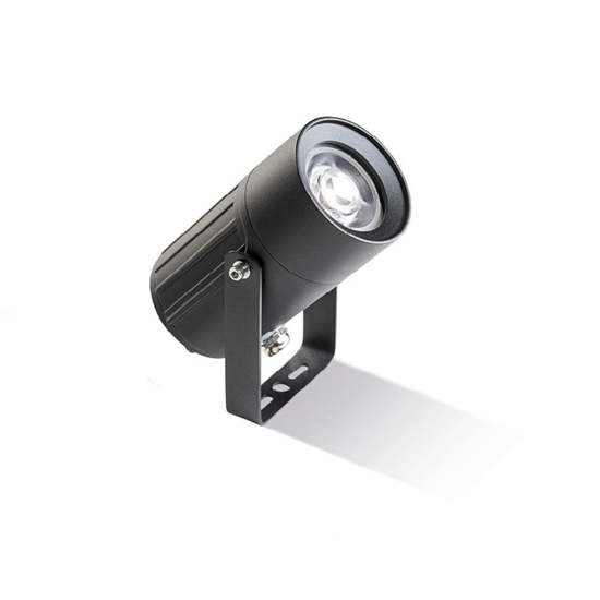 Faretto nero da esterno luce orientabile led 12w 4000k