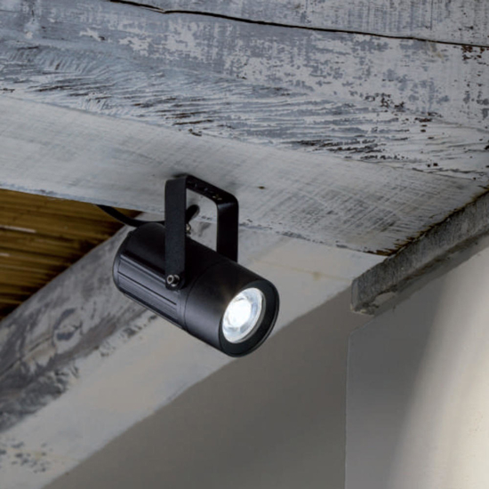 Faretto nero da esterno luce orientabile led 12w 4000k