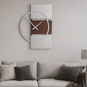 Orologio da parete moderno legno rovere wenge
