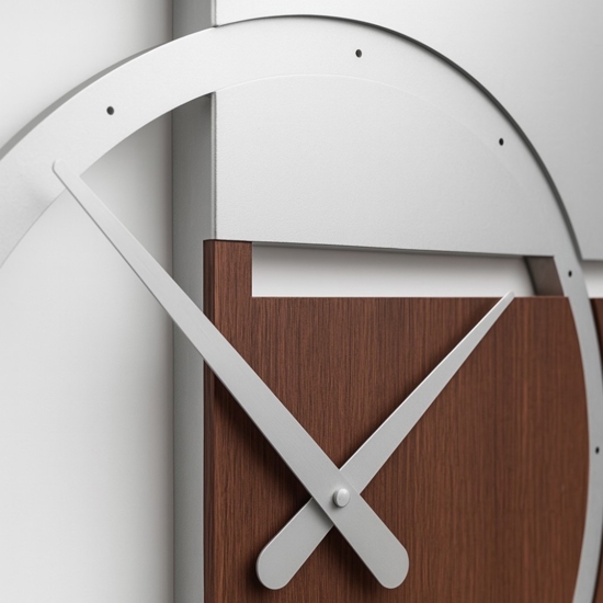 Orologio da parete moderno legno rovere wenge
