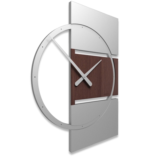 Orologio da parete moderno legno rovere wenge