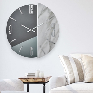 Visualizza i dettagli per Orologio design moderno 80cm effetto marmo grandi dimesnioni Orologio design moderno 80cm effetto marmo grandi dimesnioni