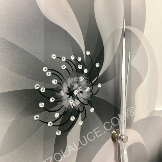 Orologio da parete verticale fiori grigio bongelli preziosi