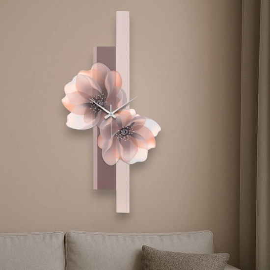 Orologio verticale da parete fiori nocciola bongelli preziosi
