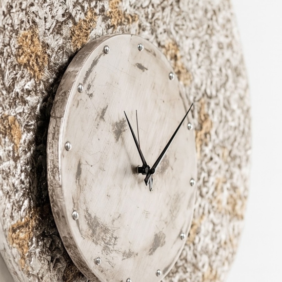 Orologio da muro per soggiorno moderno argento oro