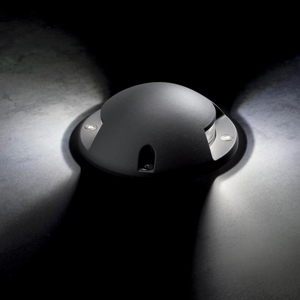 Faretto calpestabile da esterno anti corrosione led 4w 4000k rotondo grigio