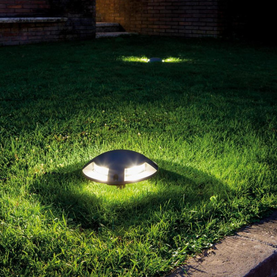 Faretto da esterno a pavimento led 10w 4000k calpestabile grafite ip65