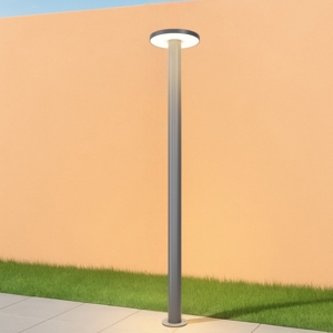 Maytoni wald lampione da giardino led 3000k ip65 colore grigio