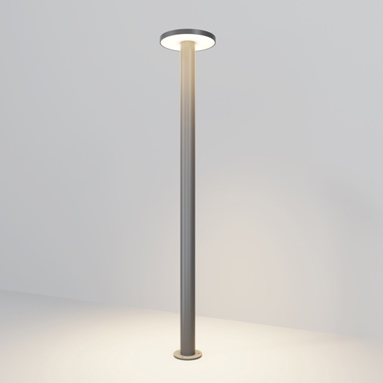 Maytoni wald lampione da giardino led 3000k ip65 colore grigio