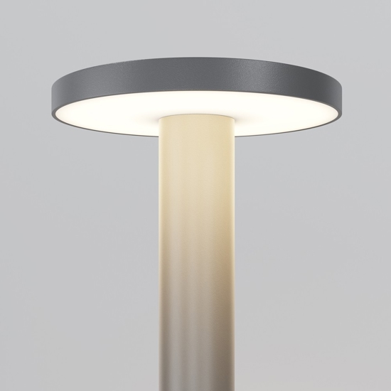 Maytoni wald lampione da giardino led 3000k ip65 colore grigio
