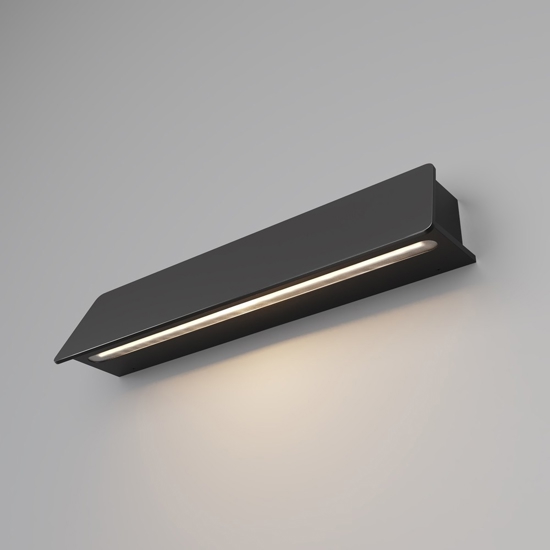 Maytoni trupp applique da esterno led 3000k ip54 nera minimal
