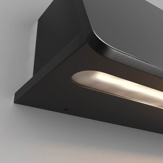 Maytoni trupp applique da esterno led 3000k ip54 nera minimal