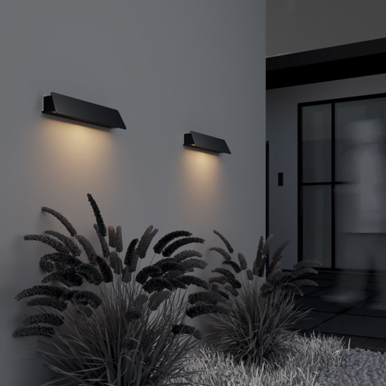 Maytoni trupp applique da esterno led 3000k ip54 nera minimal
