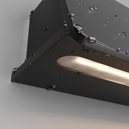 Maytoni trupp applique da esterno led 3000k ip54 nera minimal