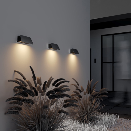 Maytoni trupp applique da esterno led 3000k ip54 luce verso il basso