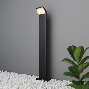 Maytoni stock lampione da giardino led 3000k ip65 colore nero