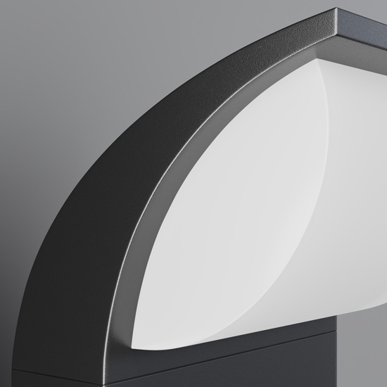 Maytoni stock lampione da giardino led 3000k ip65 colore nero