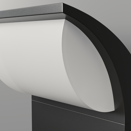 Maytoni stock applique da esterno led 3000k ip65 nero moderno