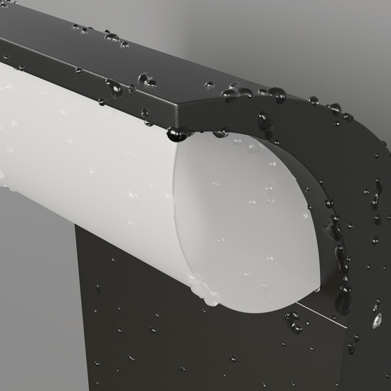 Maytoni stock applique da esterno led 3000k ip65 nero moderno
