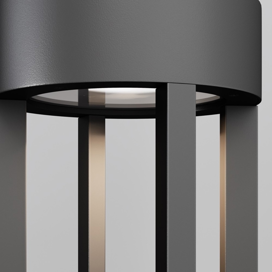 Maytoni vint lampione da giardino moderno led 9w 3000k ip65