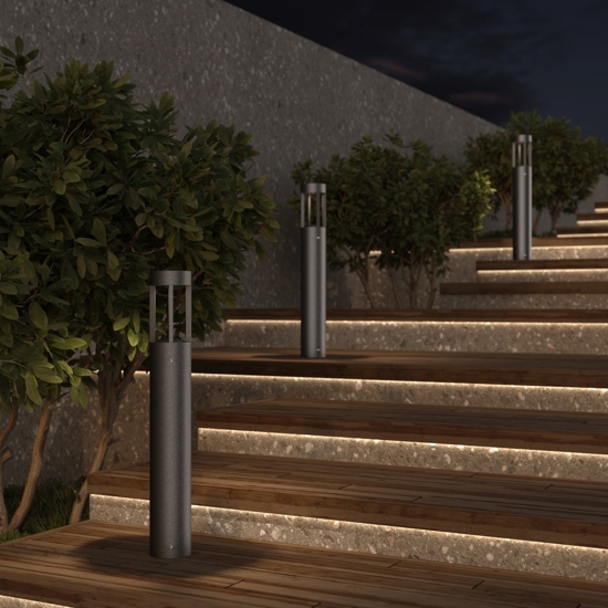 Maytoni vint lampione da giardino moderno led 9w 3000k ip65