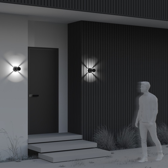 Maytoni vint applique da esterno a parete led 3000k ip65 cilindrica