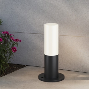 Maytoni willis lampione basso da giardino ip54 nero moderno