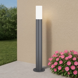 Maytoni willis lampione da giardino design minimal colore grigio ip54