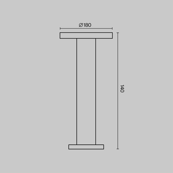 Maytoni wald lampioncino da giardino led 3000k ip65 design moderno