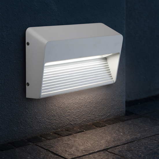 Segnapasso led rettangolare a parete led 13w 4000k per esterni