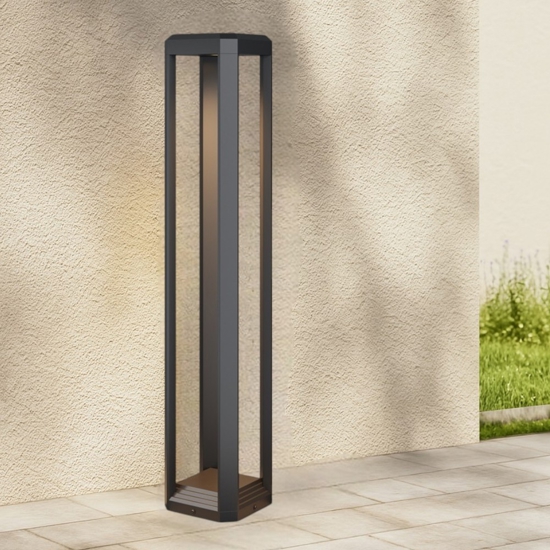 Maytoni royal mile lampione da giardino led 3000k ip65 nero